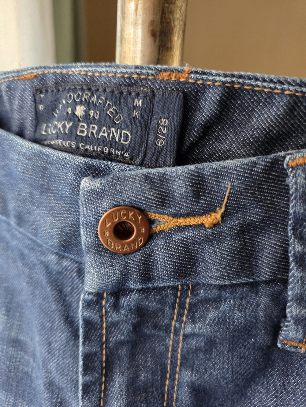 Lucky Brand Sweet Jean Crop Straight Leg Jeans Womens 6 28 Med‎ Wash Blue Denim - Picture 4 of 8